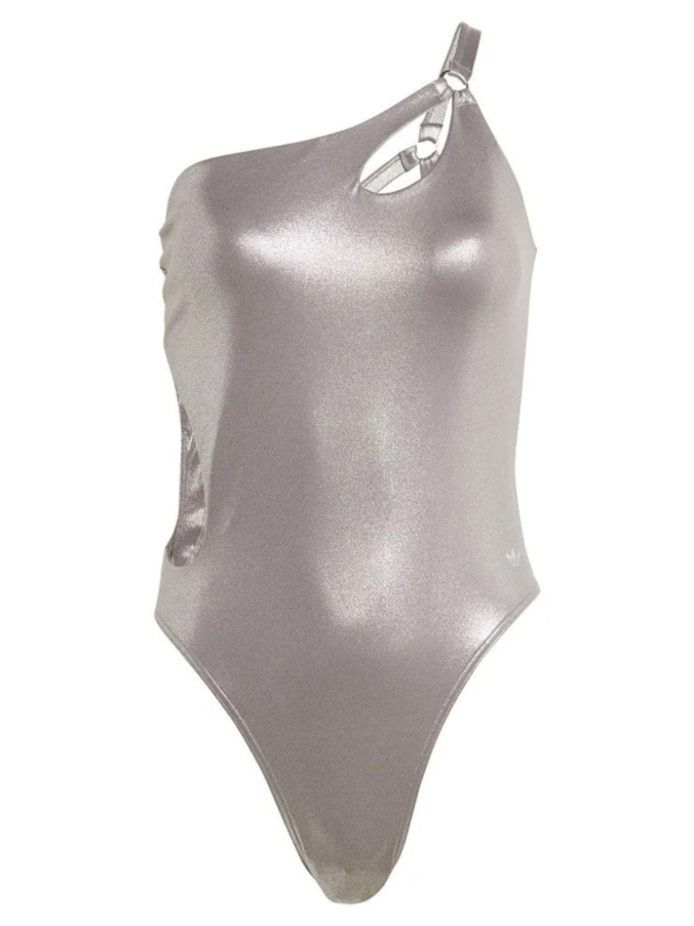 Authentic adidas rare Glam one piece bathing suit, 6, pewter